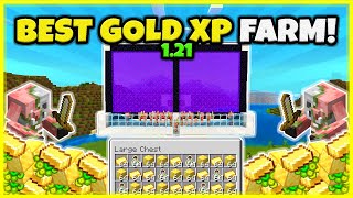 BEST GOLD AND XP FARM EVER VERY FAST In Minecraft Bedrock 121 [upl. by Rheingold]