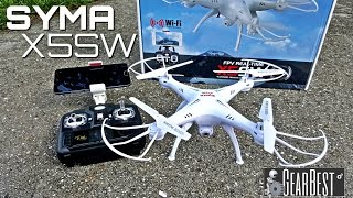 Syma X5SW Quadcopter  Unboxing amp Review  6 Axis  24GHz  WIFI  FPV  2MP Camera [upl. by Eillas586]