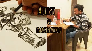 Artist Vs Imagination 💫 art satisfying creative youtubevideo yt reels youtubeshorts [upl. by Arty833]