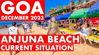 Goa  Anjuna Beach  December 2023  Situation UpdateAnjuna MarketShopping Flea Market  Goa Vlog [upl. by Bledsoe]