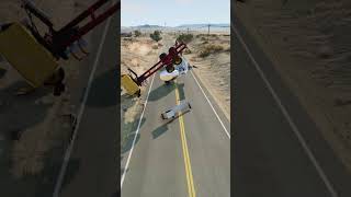 Realistic Highway Car Crashes 73 shorts beamngdrive [upl. by Danni252]