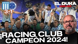 ¡RACING CLUB CAMPEÓN 2024 Racing club vs Cruzeiro 31  ELDUKA [upl. by Quinby]