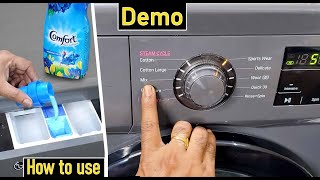 LG Front Load Washing Machine demo  how to use lg front load fully automatic washing machine [upl. by Anev]