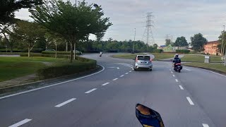 WOW RUPA NYA SEPERTI INI MALAYSIA JOHOR BAHRU KITA BALIK KERJA NAIK MOTOR [upl. by Jobie]