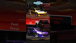 Peugeot 206 🆚 Ford Focus  NFS Underground 2 [upl. by Suivatal]