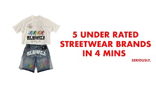 5 underrated Streetwear brands in under 4 mins [upl. by Odessa]