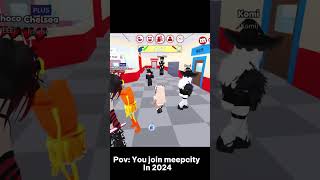 pov you join meepcity in 2024 shorts roblox idea by nicolaegames7558 [upl. by Virgilia]