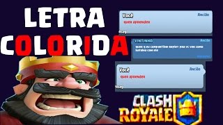 LETRA COLORIDA CLASH ROYALE EPICO [upl. by Cahilly310]