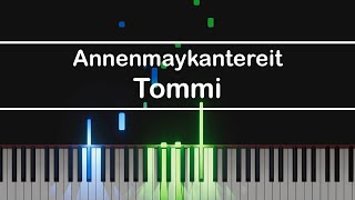 Annenmaykantereit  Tommi  Piano Tutorial  Synthesia [upl. by Halullat515]