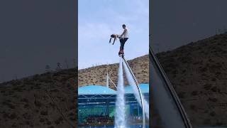 Flyboard ride is so fun 😚🤪👍 Girl dance amp backflip on water flyboard [upl. by Jakie635]