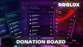 Monetize your Roblox game  Donation Board [upl. by Laerol]