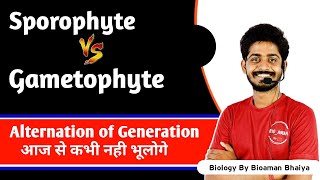 Alternation of generation in hindi  Sporophyte and Gametophyte in hindi  By Bioaman Bhaiya [upl. by Harli]