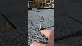 How to fix solar panels Into wooden roof with felt shingles [upl. by Hayashi640]