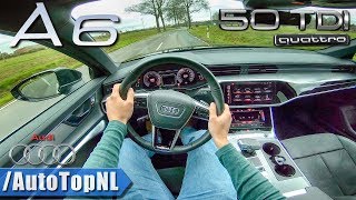 2019 Audi A6 50 TDI Quattro SLine POV Test Drive by AutoTopNL [upl. by Emelia]