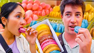 24 Hours of STREET FOODS in Paris France 🇫🇷 Crêpes Macaron JambonBeurre amp More [upl. by Trust]