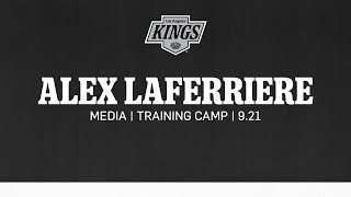 Forward Alex Laferriere  0921 LA Kings Training Camp  Media Availability [upl. by Rebmit]