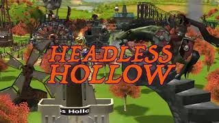 HEADLESS HOLLOW  Roller Coaster Tycoon 3  Custom Park [upl. by Leander]