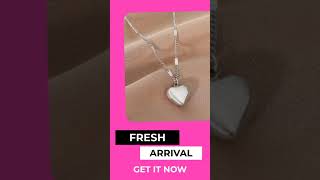 Stainless Steel Necklaces Vintage Elegant Heart Pendant Collar Chain Fashion Exquisite Necklace F [upl. by Renny760]