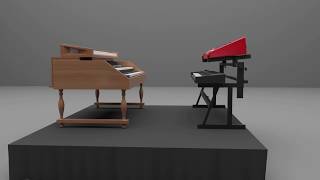 Keyboard Model Derek Sherinian Inspiration  Sons of Apollo Setup Autodesk Maya [upl. by Eachern]