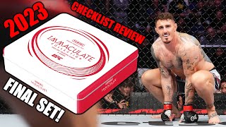 2023 UFC Immaculate Checklist Review [upl. by Anelrac]