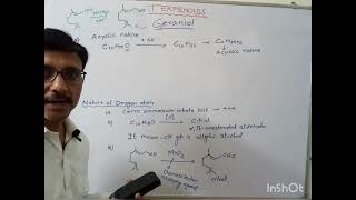 Terpenoids Geraniol Structure strategy for its synthesis isomerism and its application [upl. by Alletnahs]