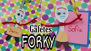 Manualidades de foami  Gafetes escolares FORKY  Toy Story 4 [upl. by Sean]