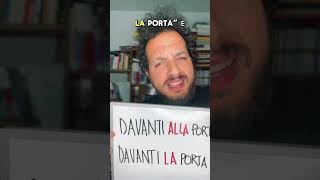 DAVANTI O DAVANTI A grammatica italiano lingua errori linguaitaliana [upl. by Alyag]