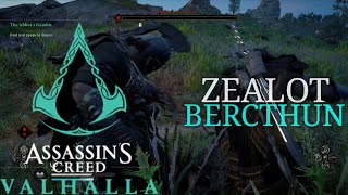 ZEALOT BERCTHUN AC VALHALLA  ZEALOT LOCATION  HOW TO KILL BERCTHUN  ASSASSINS CREED VALHALLA [upl. by Ennobe]