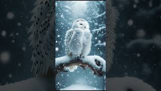 owl animals birds awesome video youtube shorts reels nature winter viral video [upl. by Newnorb]