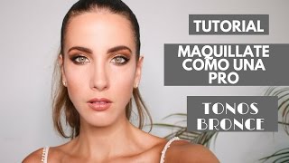 Tutorial Maquillate COMO UNA PRO en Tonos Marrones  Peace and Vogue [upl. by Nyssa]