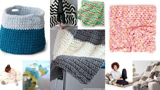 Make This 35 Free Bernat Blanket Yarn Projects Super Bulky Yarn Crochet Patterns [upl. by Nemzaj]