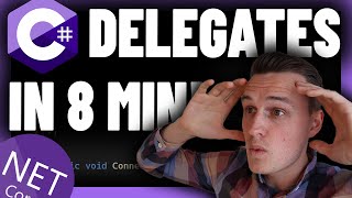 C DELEGATES in 8 minutes Learn NET FAST [upl. by Winston555]