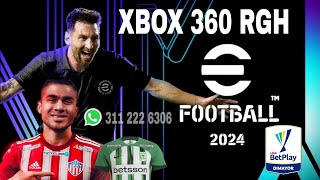 EFOOTBALL PES 2024 XBOX 360 RGH 50  Menu 2024 y Kits 24 [upl. by Shawnee12]