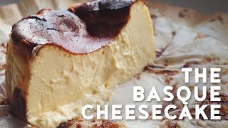 Basque Burnt Cheesecake Recipe  Creamy and gooey easy cheesecake [upl. by Engvall557]