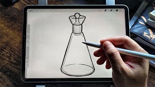 How to draw Iodine flask  Easy Drawing Tutorial [upl. by Bat677]