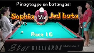 Jed bata vssophia rosales pinagtagpo sa taysan batangasexhibitionmoney game [upl. by Airdnaed559]