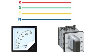 Commutateur de voltmètre commutateur CMV  توصيل مفتاح الإختيار CMV [upl. by Minetta]