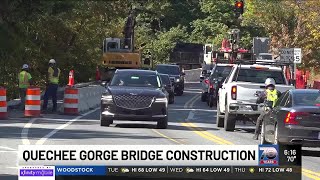 Is Quechee Gorge Bridge construction keeping leaf peepers away [upl. by Joh]