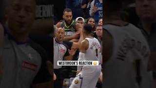 Russ ran at Gobert to defend Christian Braun 👀 [upl. by Yauqaj]