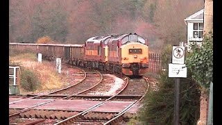 3740837418 at Crediton on Meldon Quarry to Westbury Stone Train 290801 [upl. by Oesile]