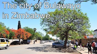 Driving through the streets of the city of Bulawayo in Zimbabwe [upl. by Alel468]