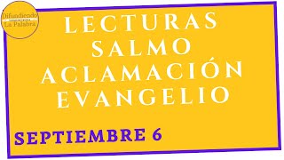 ✝️ Lecturas Y Evangelio de hoy ✝️ Viernes 6 De Septiembre De 2024 ✝️difundiendolapalabra [upl. by Ronile274]