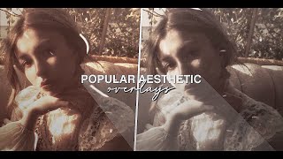 50 popular aesthetic overlays for edits [upl. by Bekelja]