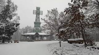 Winterimpressionen am Auerberg – Schnee am Josephskreuz [upl. by Lodmilla]