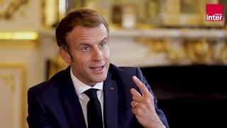 Emmanuel Macron invité exceptionnel du 79 de France Inter [upl. by Eberta]