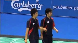 swiss open 2008 Jae Sung JUNG 6 Yong Dae LEE vs Markis KIDO 2 Hendra SETIAWAN Swiss Open 2008 Final1 [upl. by Darcia240]