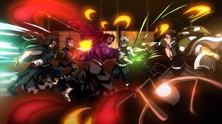 Kokushibo VS Pillars Full Fight  Demon Slayer SPOILER ALERT [upl. by Nivrad521]