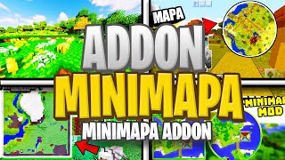 ADDON de MINIMAPA para MINECRAFT PE 118  minimapa addon  MODS para MINECRAFT PE 118 [upl. by Pool]