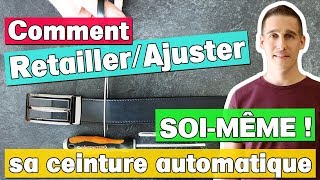 Comment retailler sa ceinture automatique pour lajuster à votre taille  Lorensac Maroquinerie [upl. by Llednahs]