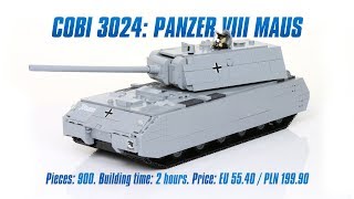 COBI 3024 Panzer VIII Maus review amp speed build [upl. by Airetnahs]